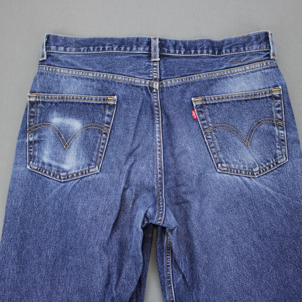 Levis 550 Jeans Vintage Y2K Relaxed Fit Straight Leg Mens 36x30 Blue - Picture 9 of 10